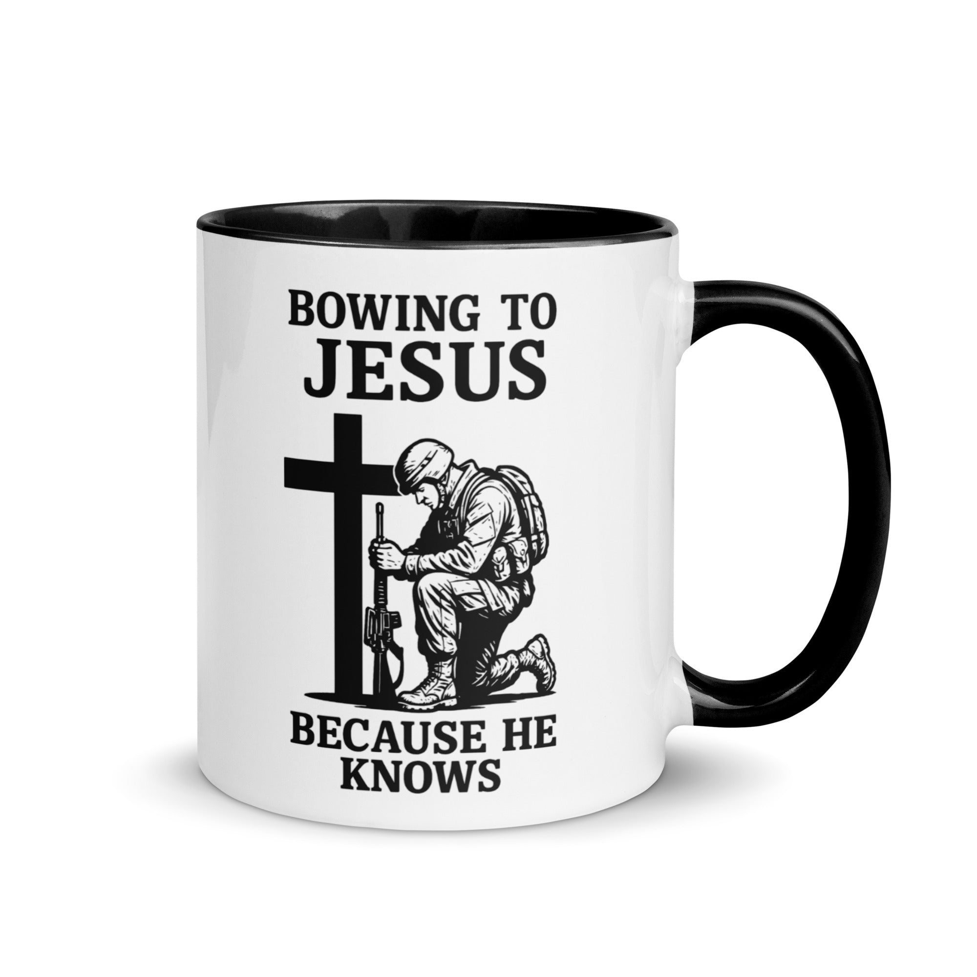 “Bowing to Jesus” USMC Mug